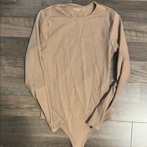 Abercrombie Long Sleeve Bodysuit - Nude